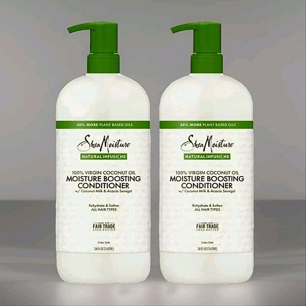 2pk SHEA Moisture Moisture Boosting Conditioner Coconut Oil All-Hair-Types NEW